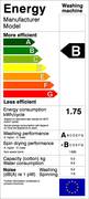 Energielabel einer Waschmaschine, Foto: Solipsist / CC BY-SA 3.0